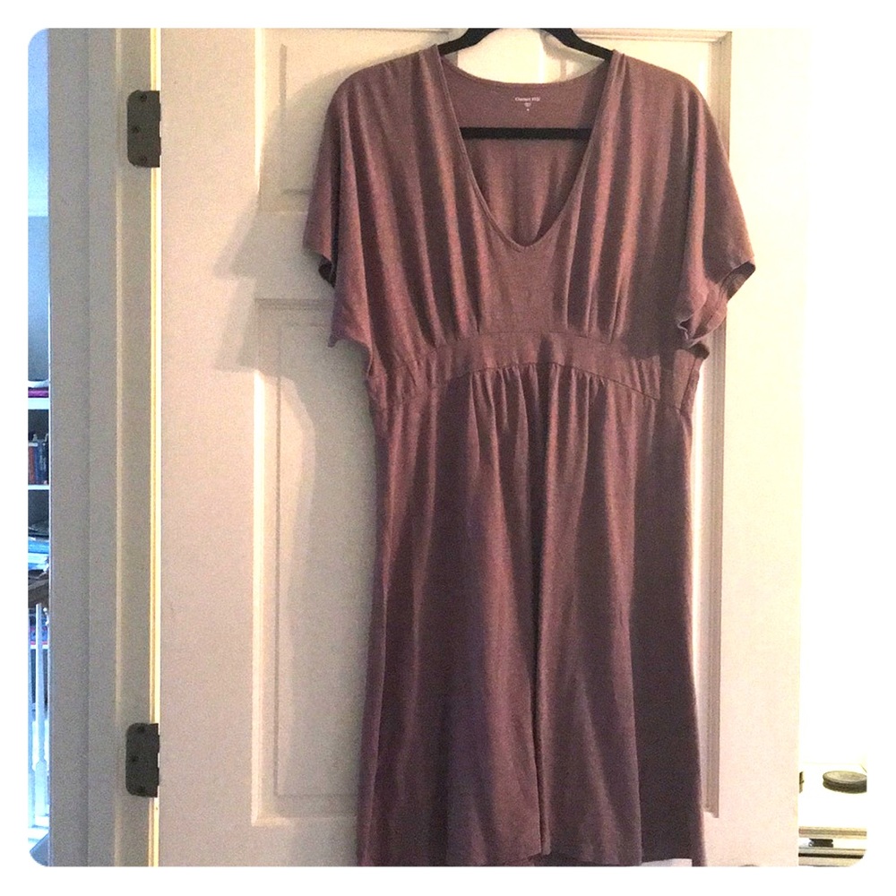 Garnet Hill knee length dress in mauve, size M
